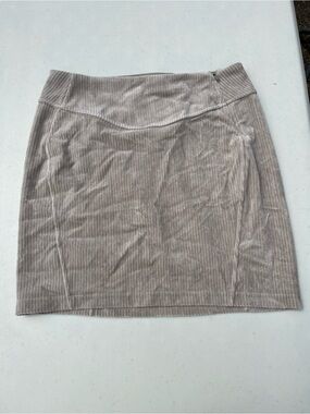 lululemon athletica Ribbed Velvet Mini Skirt in Taupe